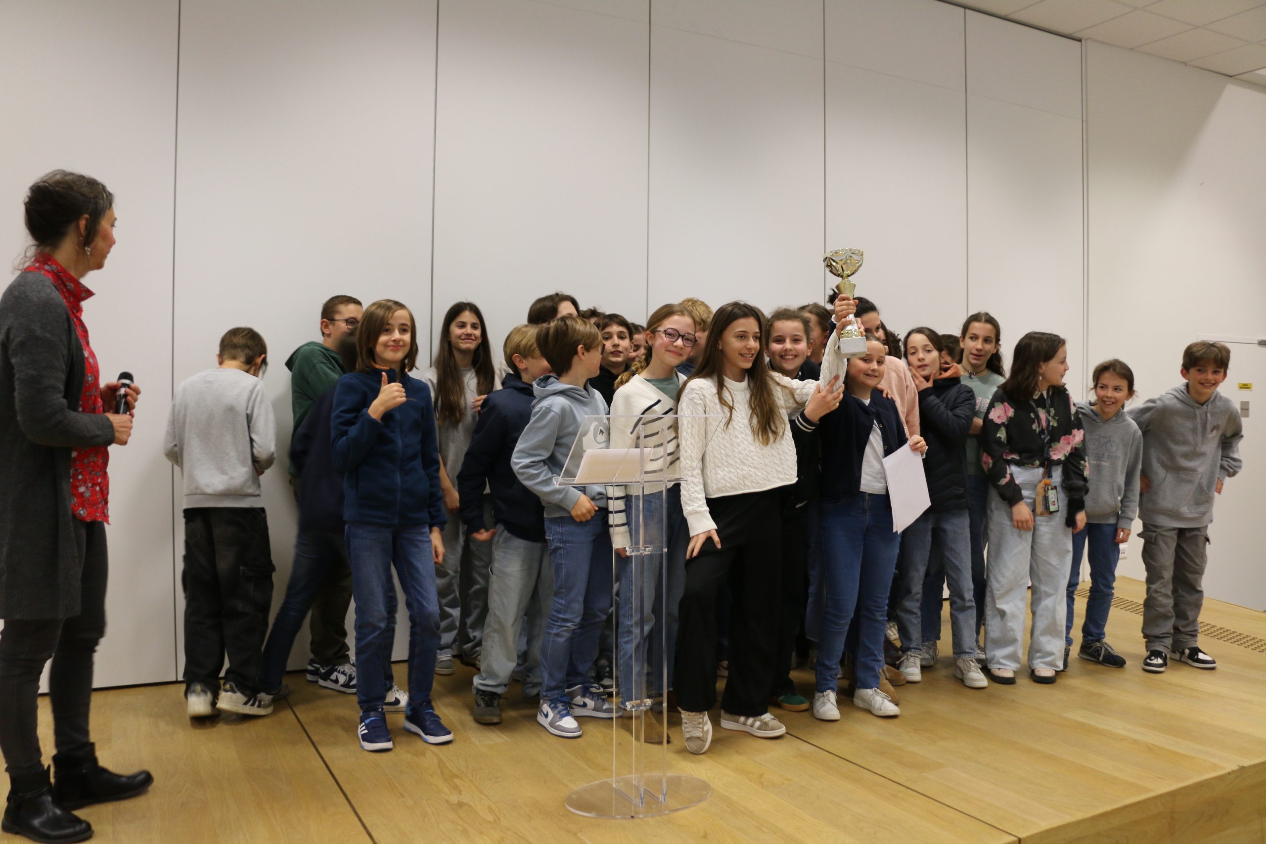 Classe de 6ème participant au tournoi éloquence collège