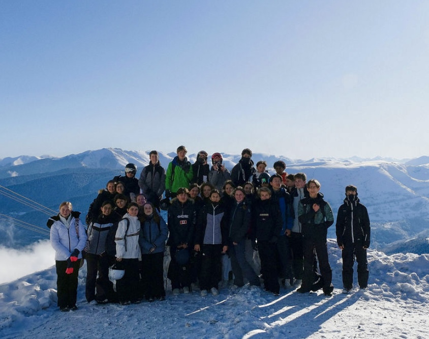 Groupe de ski à Saint Lary