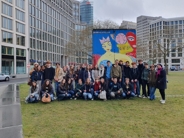 Groupe d'élèves à Berlin